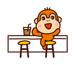 Orangutan colon-chan4_Going out sticker #13463540