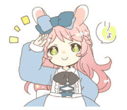 Rabbit ear girl Rosy part 2 sticker #13464535