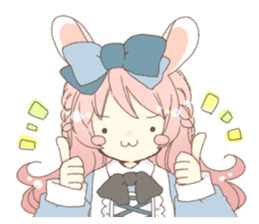 Rabbit ear girl Rosy part 2 sticker #13464538