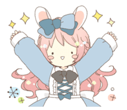 Rabbit ear girl Rosy part 2 sticker #13464539