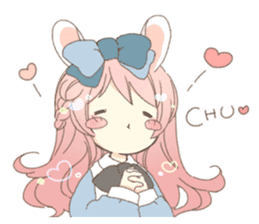 Rabbit ear girl Rosy part 2 sticker #13464543