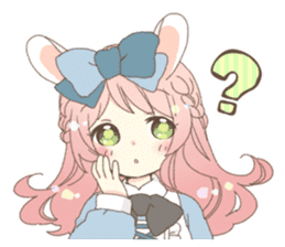 Rabbit ear girl Rosy part 2 sticker #13464545
