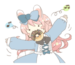 Rabbit ear girl Rosy part 2 sticker #13464547