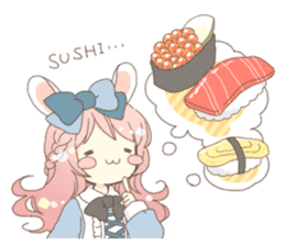 Rabbit ear girl Rosy part 2 sticker #13464550