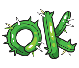 Cute Cactus Family sticker #13464666