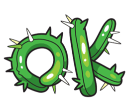 Cute Cactus Family sticker #13464666