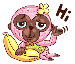 PINK GIBBON! sticker #13465862