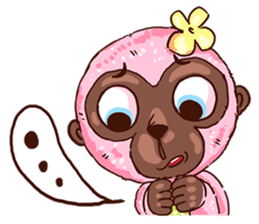 PINK GIBBON! sticker #13465867