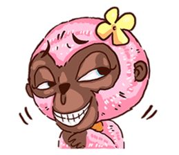 PINK GIBBON! sticker #13465881