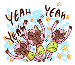 PINK GIBBON! sticker #13465896