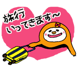 Sticker for lazy girls sticker #13466106