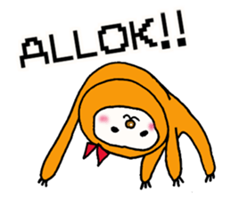 Sticker for lazy girls sticker #13466111