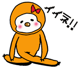 Sticker for lazy girls sticker #13466112