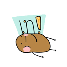 Potato poker face sticker #13467401