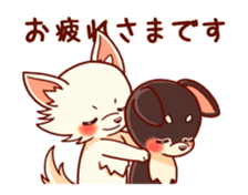 ANIMATION SHIROCHIWACHAN&KUROCHIWACHAN sticker #13467637