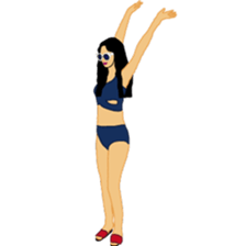 Bikini girls sticker #13469401