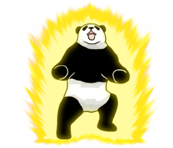 Panda, appeared in the balloon 2 sticker #13469575