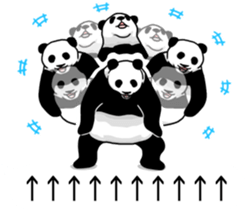 Panda, appeared in the balloon 2 sticker #13469578