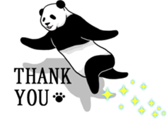 Panda, appeared in the balloon 2 sticker #13469586