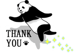 Panda, appeared in the balloon 2 sticker #13469586