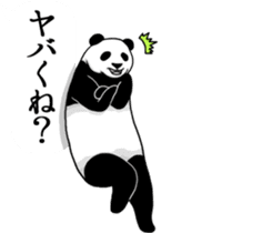 Panda, appeared in the balloon 2 sticker #13469596