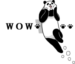 Panda, appeared in the balloon 2 sticker #13469606