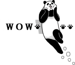 Panda, appeared in the balloon 2 sticker #13469606