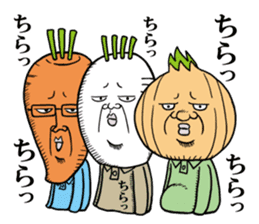Middle-aged man of the Japanese radish4 sticker #13470984
