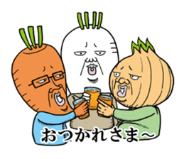 Middle-aged man of the Japanese radish4 sticker #13471011