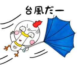 Round chicken-chan sticker #13471096
