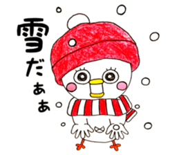 Round chicken-chan sticker #13471099