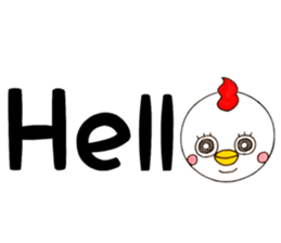 Round chicken-chan sticker #13471106