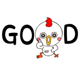 Round chicken-chan sticker #13471107