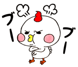 Round chicken-chan sticker #13471111