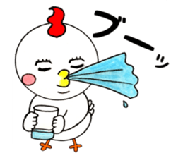 Round chicken-chan sticker #13471117