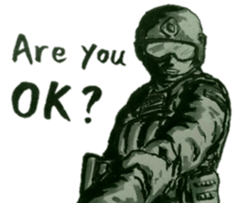 military sticker fps and military dog sticker #13471510