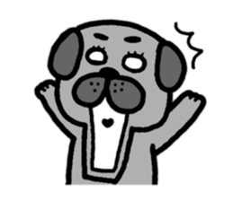 pug rapu sticker #13471732