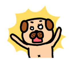 pug rapu sticker #13471738