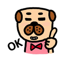 pug rapu sticker #13471746