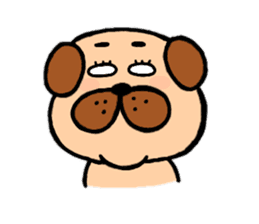 pug rapu sticker #13471760