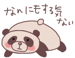 Languid panda sticker sticker #13471878