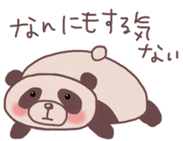 Languid panda sticker sticker #13471878