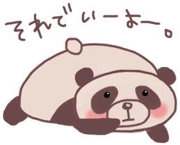 Languid panda sticker sticker #13471880