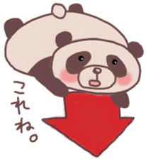 Languid panda sticker sticker #13471881