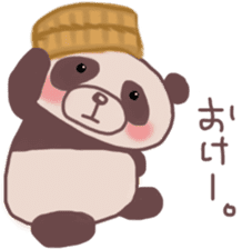 Languid panda sticker sticker #13471885