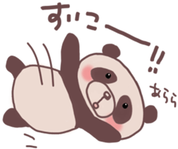 Languid panda sticker sticker #13471895