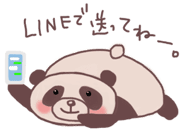 Languid panda sticker sticker #13471903