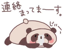 Languid panda sticker sticker #13471904