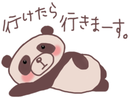 Languid panda sticker sticker #13471910