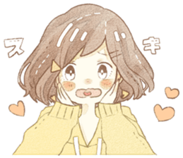 yuruhuwakeisticker~couple~ sticker #13472013